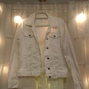 The Limited White Jean Jacket Size Medium